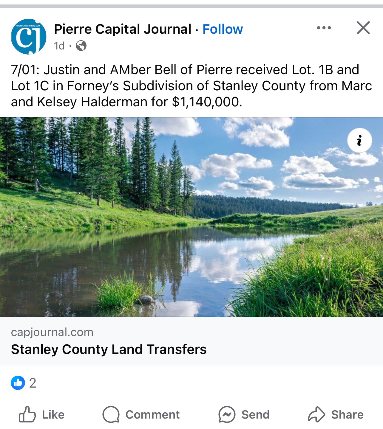 SDGOP Lawyer & Summit Carbon Solutions Lobbyist, Justin Bell, purchases land for $1.14M – Business must be GOOD!