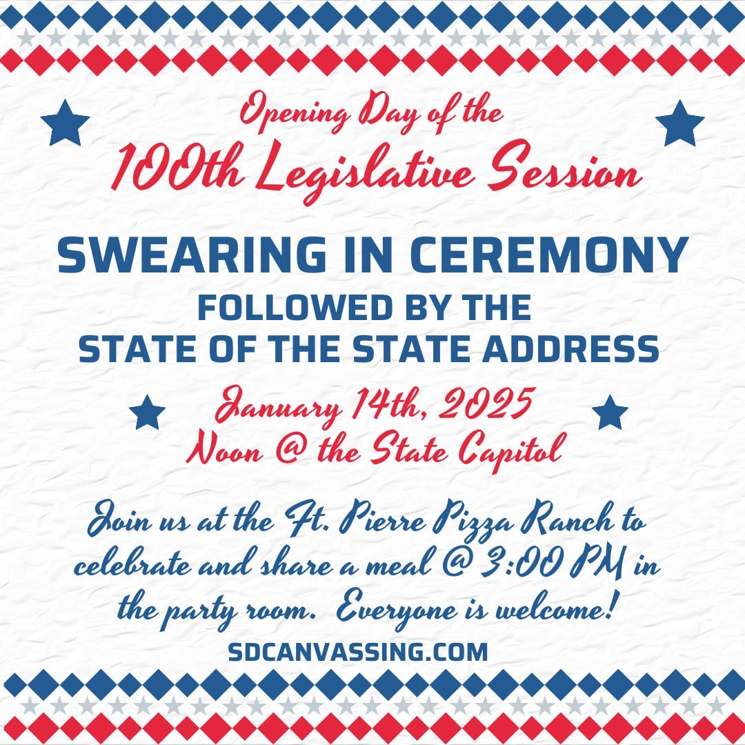 100th Legislative Session Kick-Off – Join Us! By: SD Canvassing Group